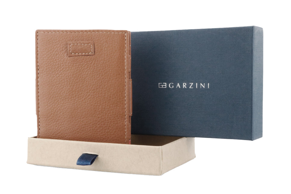 Garzini RFID Leather Magic Coin Wallet Card Sleeve