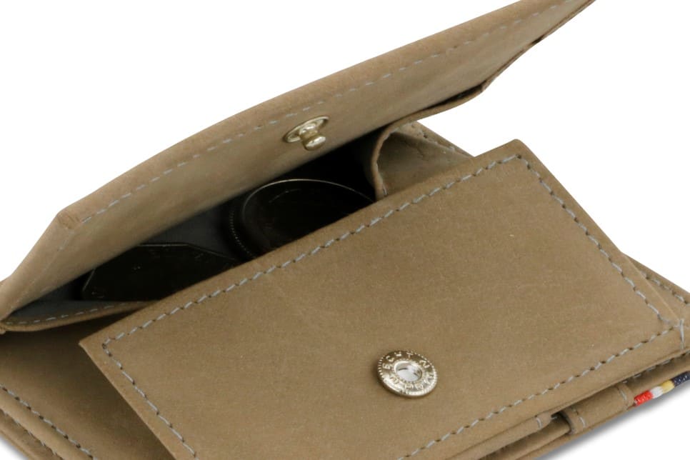 Garzini RFID Leather Magic Coin Wallet Card Sleeve