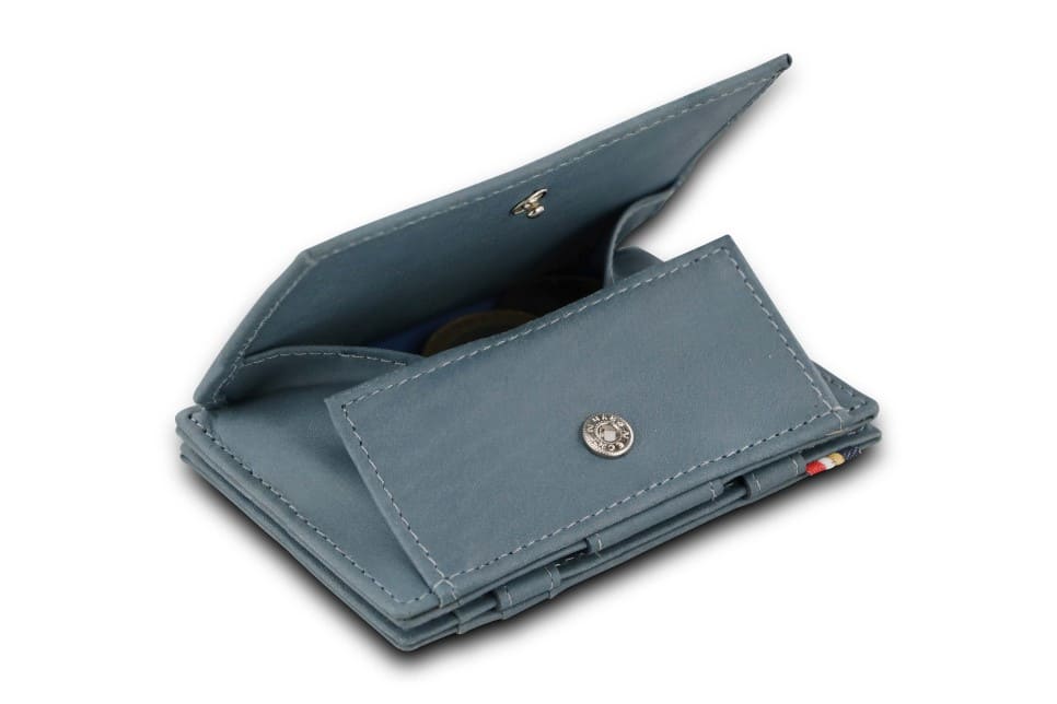 Garzini RFID Leather Magic Coin Wallet Card Sleeve