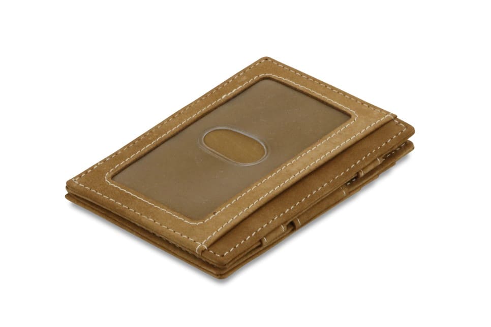 Garzini RFID Leather Magic Wallet ID Window