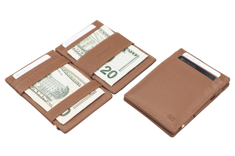 Garzini RFID Leather Magic Wallet ID Window