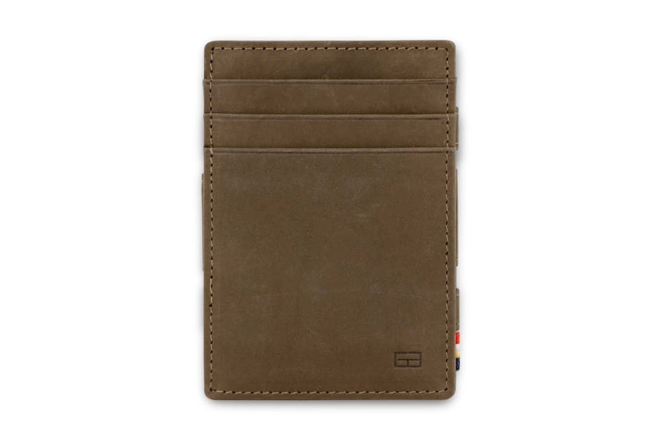 Garzini RFID Leather Magic Wallet ID Window