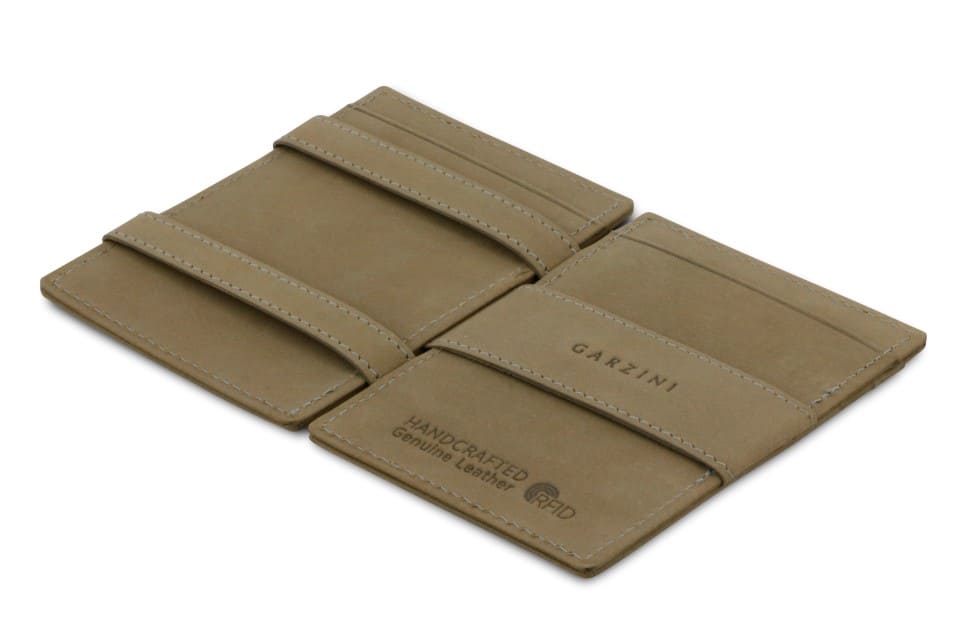 Garzini RFID Leather Magic Wallet ID Window