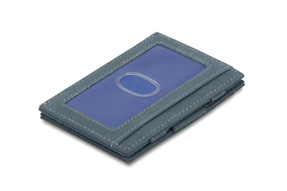 Garzini RFID Leather Magic Wallet ID Window