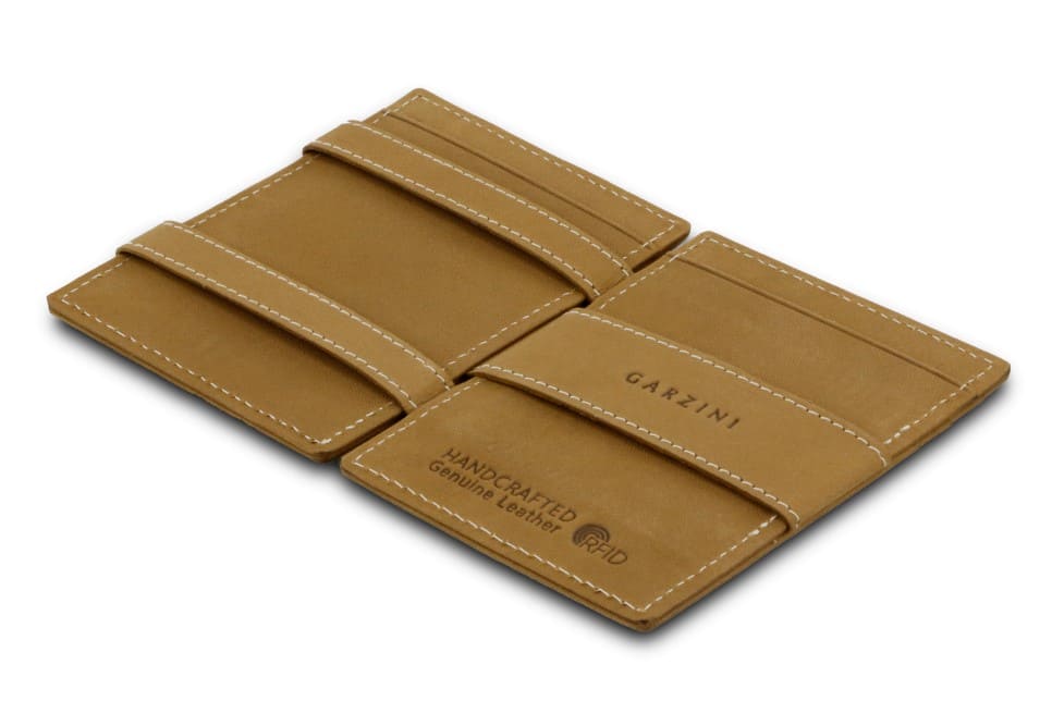 Garzini RFID Leather Magic Wallet Card Sleeves