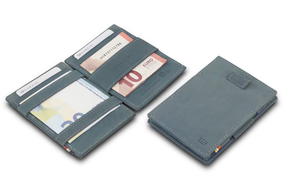 Garzini RFID Leather Magic Wallet Card Sleeves