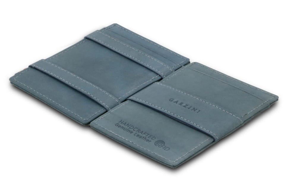 Garzini RFID Leather Magic Wallet Card Sleeves