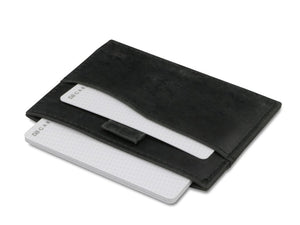 Garzini RFID Leather Card Holder Brushed-Black