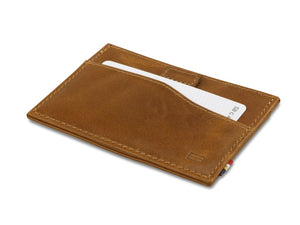 Garzini RFID Leather Card Holder Brushed-Cognac