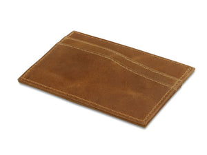 Garzini RFID Leather Card Holder Brushed-Cognac