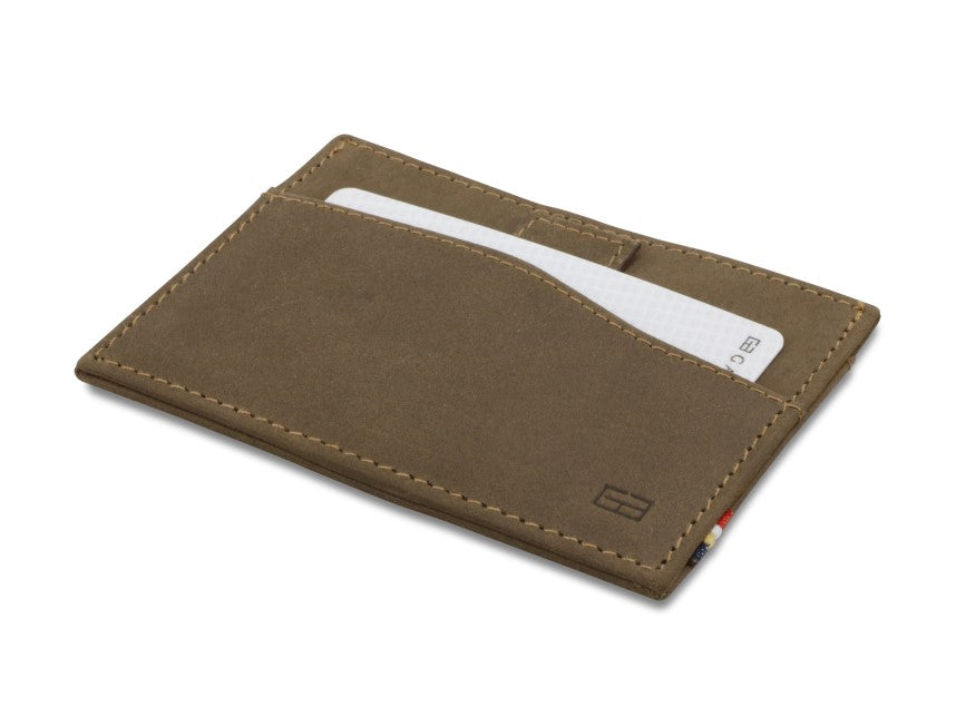 Garzini RFID Leather Card Holder Vintage-Brown