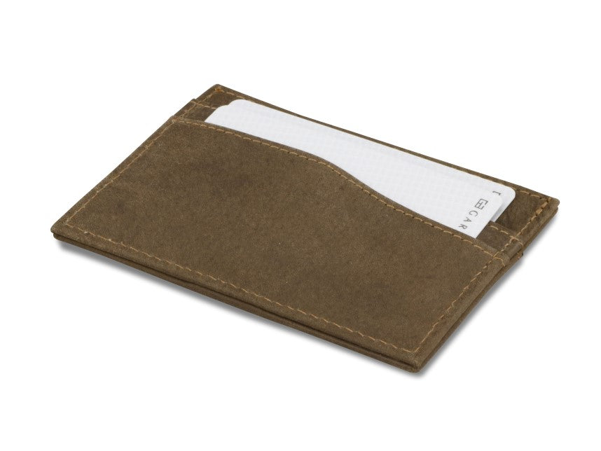 Garzini RFID Leather Card Holder Vintage-Brown