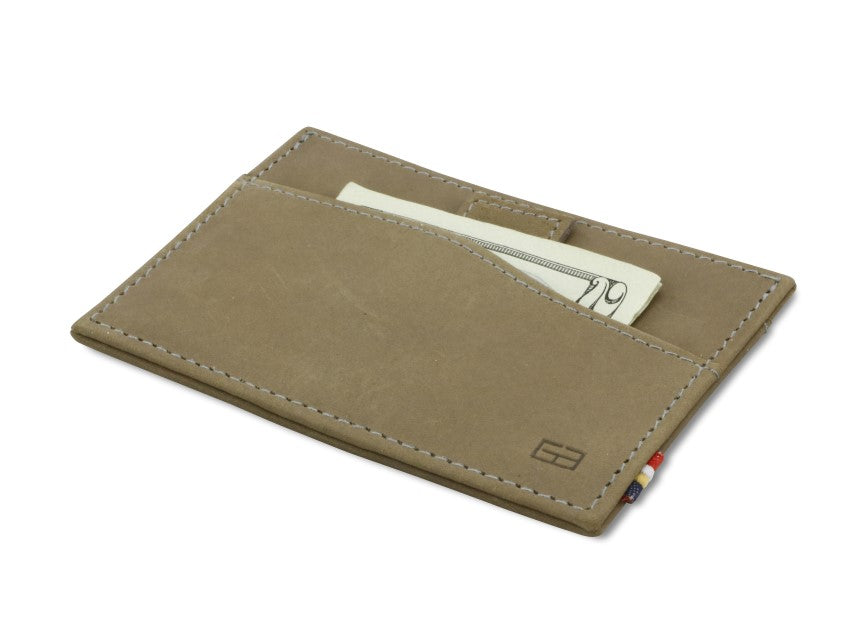 Garzini RFID Leather Card Holder Vintage-Grey