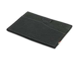 Garzini RFID Leather Card Holder ID Window Vintage-Black