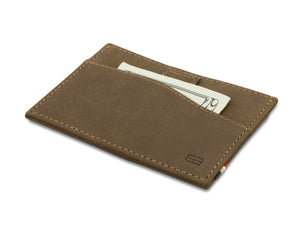 Garzini RFID Leather Card Holder ID Window Vintage-Brown