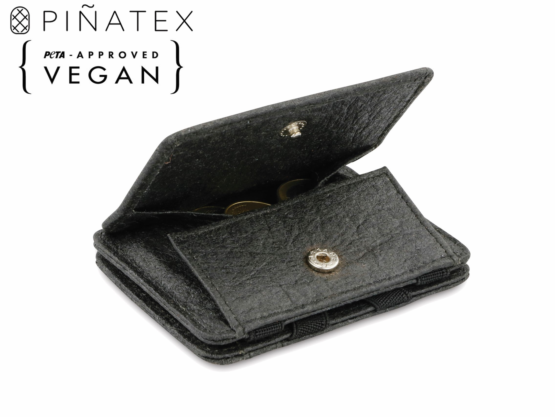 The Cowhide Coin Wallet (Black) by Bacon Magic - Trick