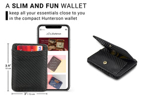 Hunterson RFID Magic Coin Wallet-Carbon