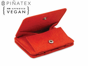 Hunterson Vegan RFID Magic Coin Wallet-Paprika