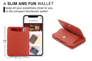 Hunterson RFID Magic Coin Wallet-Terracotta