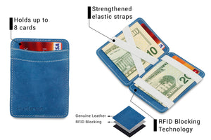 Hunterson RFID Magic Wallet-Azur-White