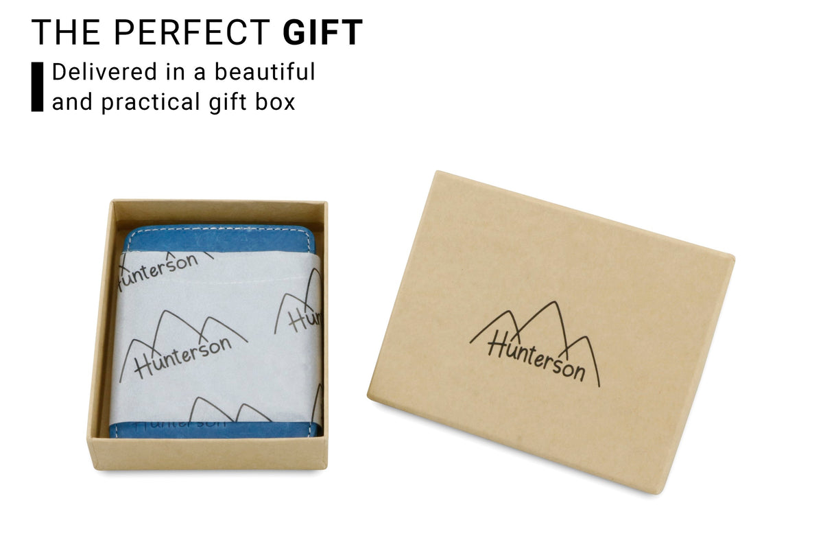 Hunterson RFID Magic Coin Wallet-Azur-White