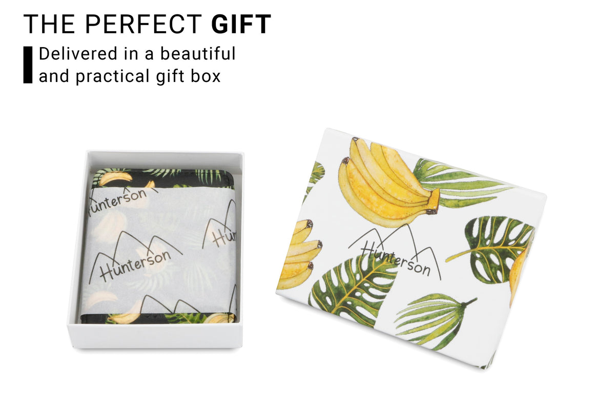 Hunterson RFID Magic Wallet Print-Banana