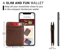 Hunterson RFID Magic Wallet-Brown