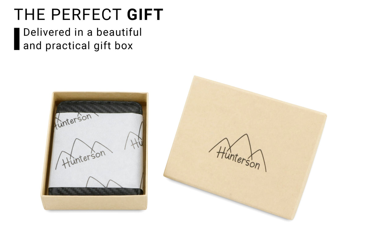 Hunterson RFID Magic Wallet-Carbon