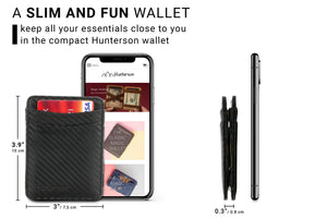 Hunterson RFID Magic Wallet-Carbon