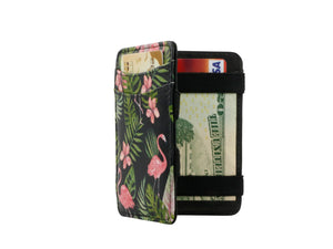 Hunterson RFID Magic Wallet Print-Flamingo