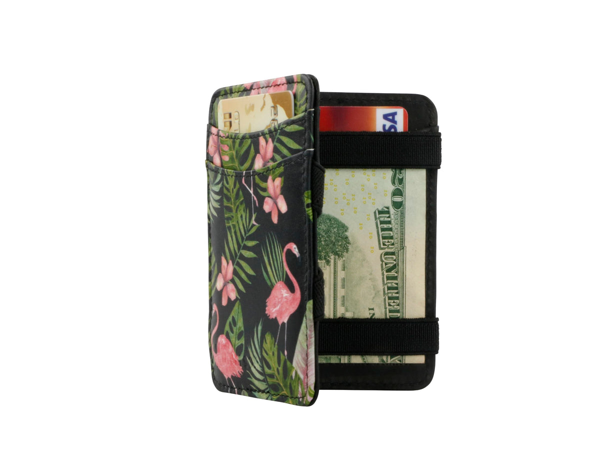 Hunterson RFID Magic Coin Wallet Print-Flamingo