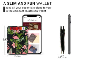 Hunterson RFID Magic Wallet Print-Flamingo