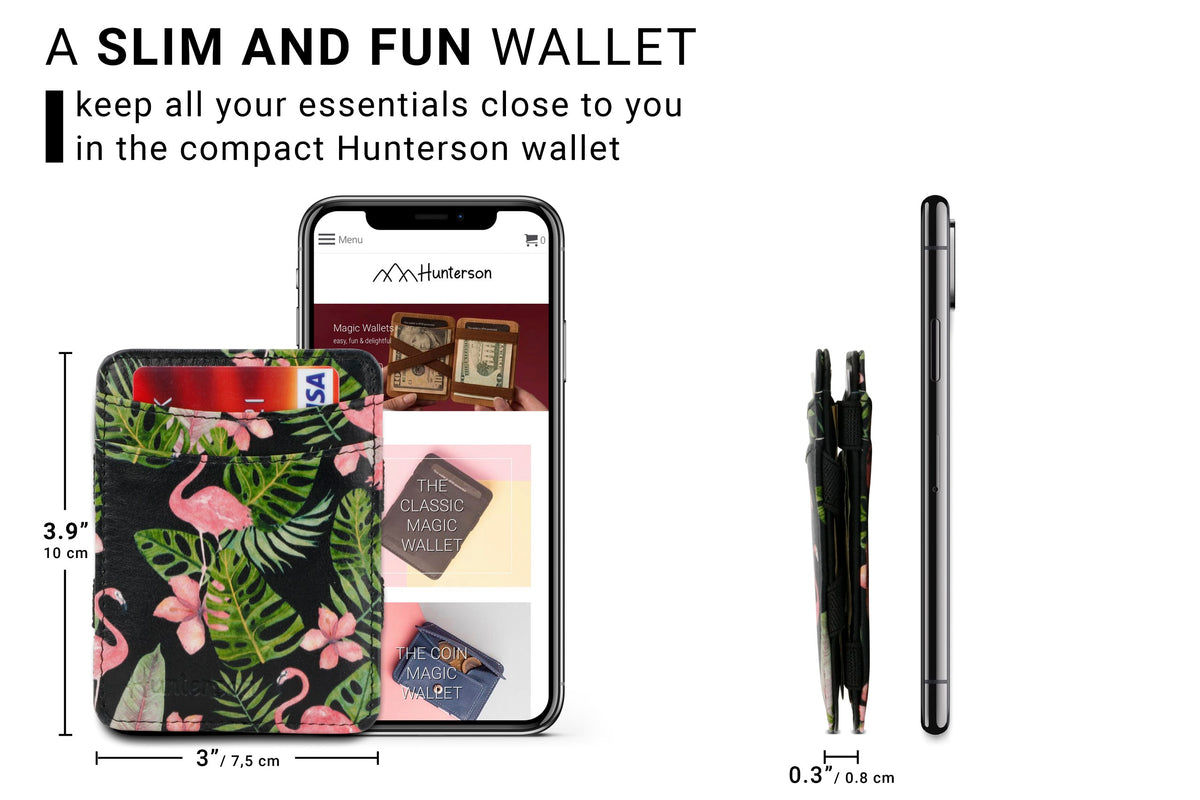 Hunterson RFID Magic Wallet-Flamingo