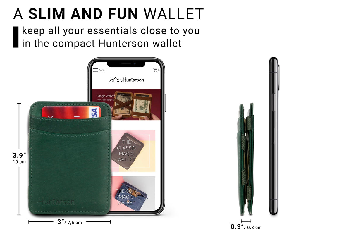 Hunterson RFID Magic Wallet-Green