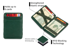 Hunterson RFID Magic Wallet-Green