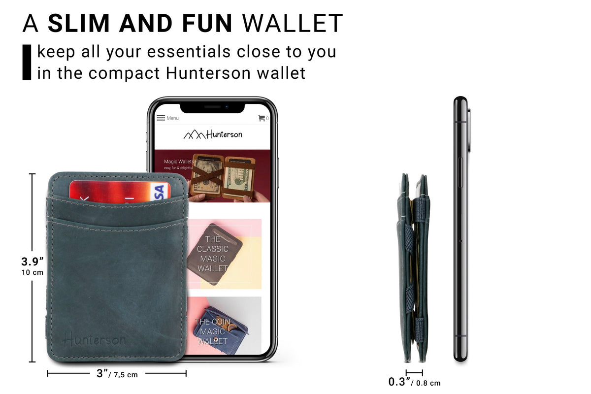 Hunterson RFID Magic Wallet-Grey