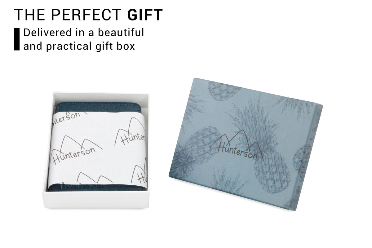 Hunterson Vegan RFID Magic Coin Wallet-Marine