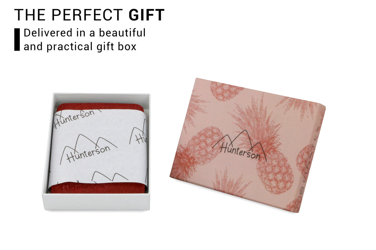 Hunterson Vegan RFID Magic Wallet-Mulberry