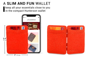 Hunterson Vegan RFID Magic Wallet-Paprika