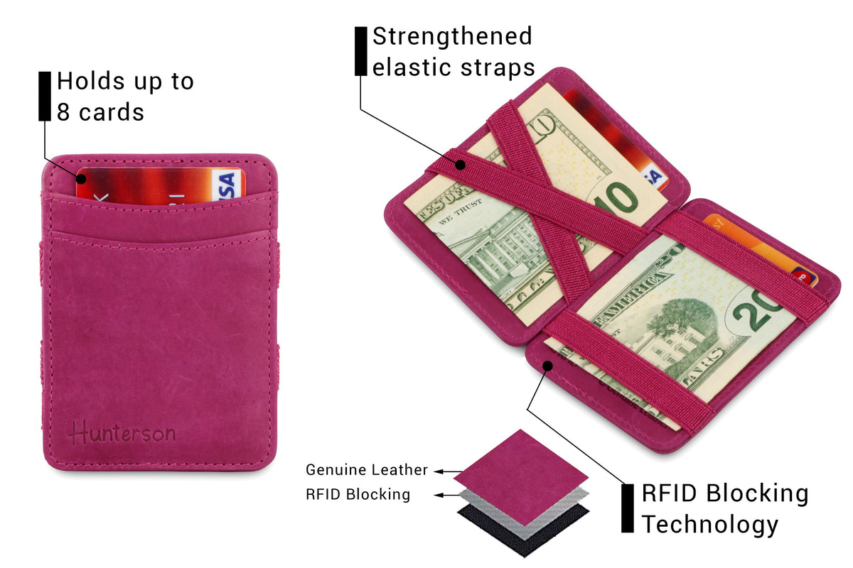 Hunterson RFID Magic Wallet-Raspberry