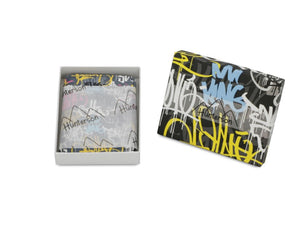 Hunterson RFID Magic Coin Wallet Print-Scribble