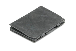 Garzini RFID Leather Magic Coin Wallet Brushed-Black