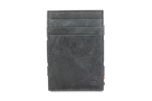 Garzini RFID Leather Magic Coin Wallet Brushed-Black