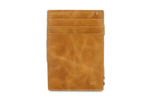 Garzini RFID Leather Magic Coin Wallet Brushed-Cognac