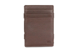 Garzini RFID Leather Magic Coin Wallet Nappa-Brown