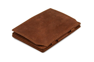 Garzini RFID Leather Magic Coin Wallet Vintage-Brown
