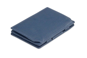 Garzini RFID Leather Magic Coin Wallet Nappa-Blue