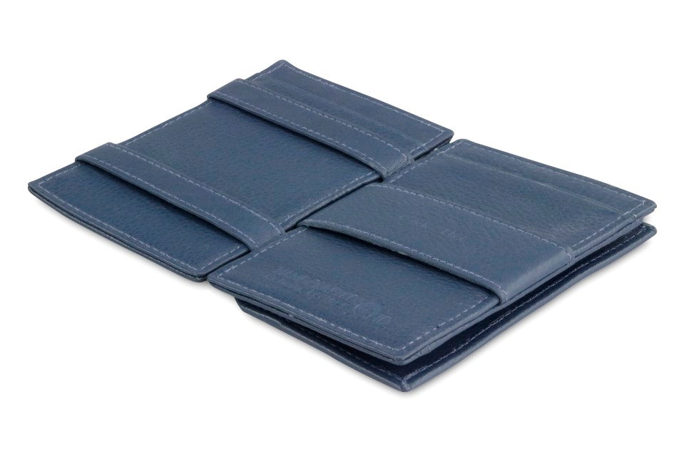 Garzini RFID Leather Magic Coin Wallet Nappa-Blue