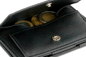 Garzini RFID Leather Magic Coin Wallet Nappa-Black