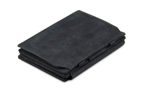 Garzini RFID Leather Magic Coin Wallet Plus Vintage-Black